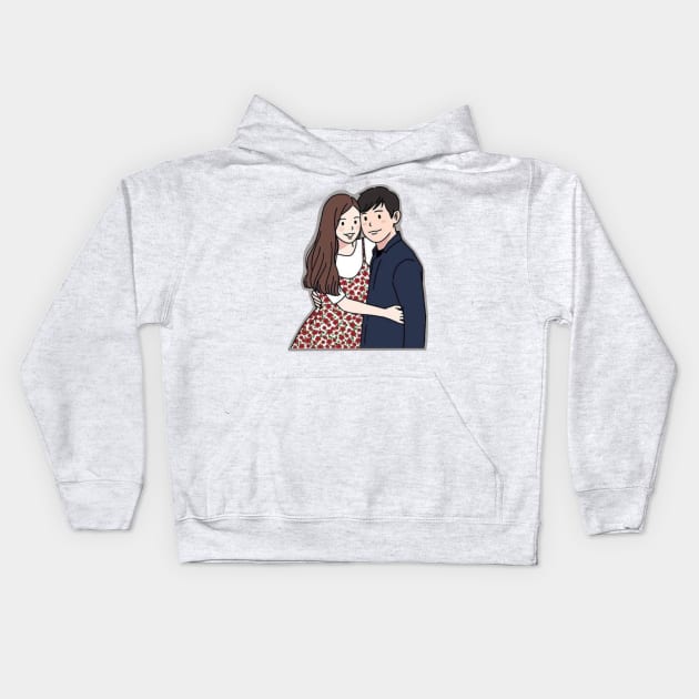 Couple #2 Kids Hoodie by aleajsstuff